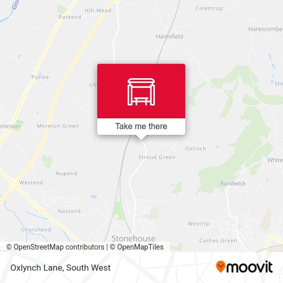 Oxlynch Lane map