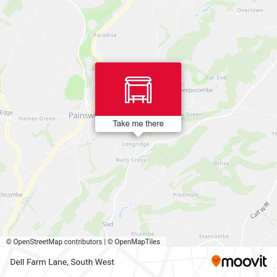 Dell Farm Lane map