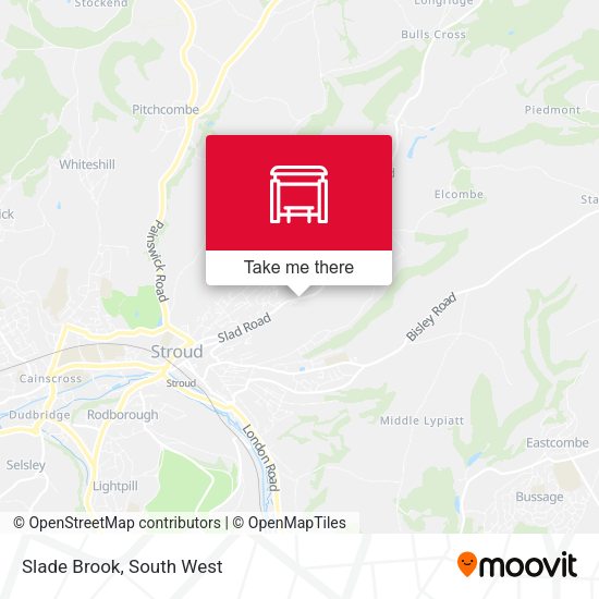 Slade Brook map