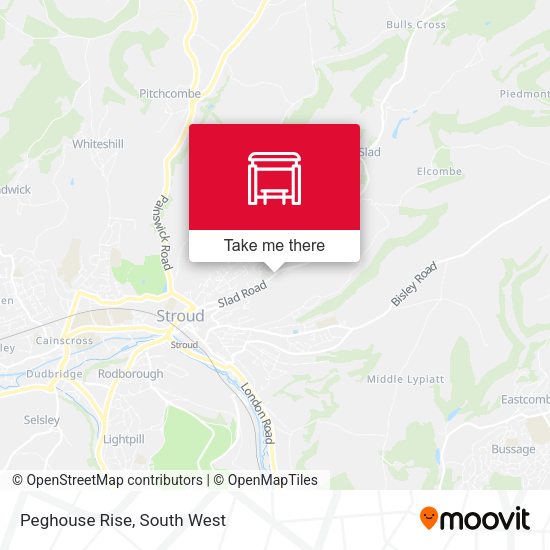 Peghouse Rise map