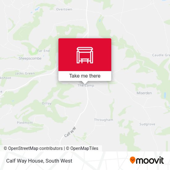 Calf Way House map
