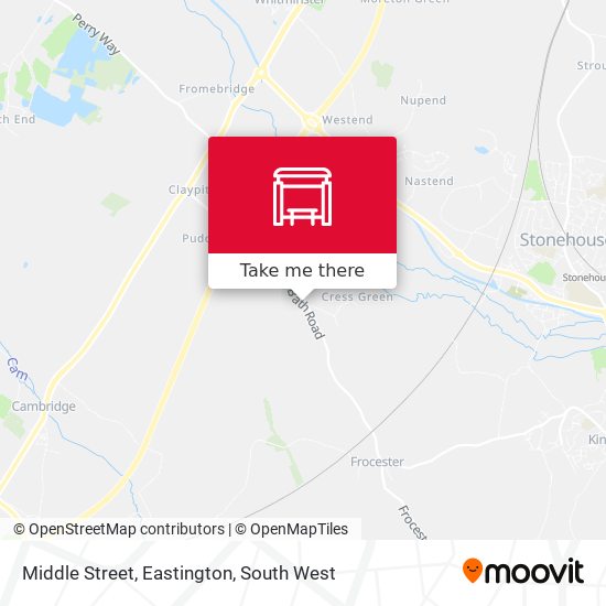 Middle Street, Eastington map