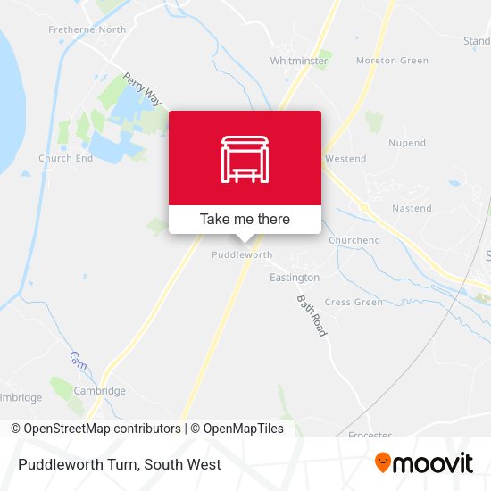 Puddleworth Turn map