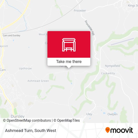 Ashmead Turn map