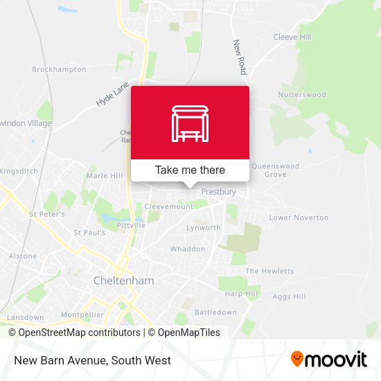 New Barn Avenue map