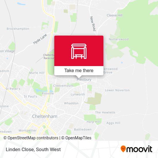 Linden Close map