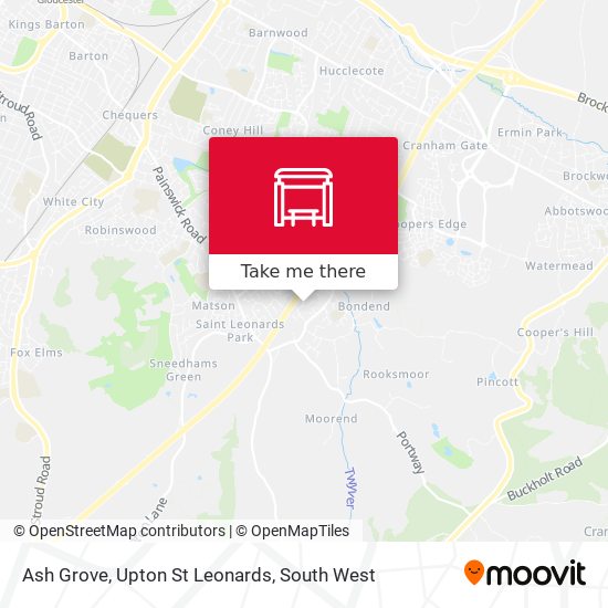 Ash Grove, Upton St Leonards map