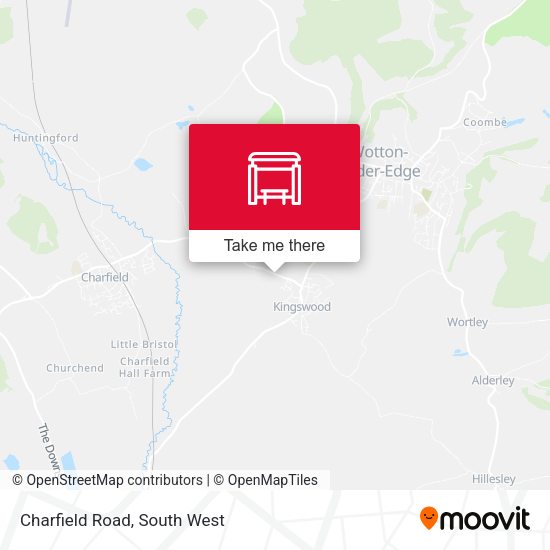 Charfield Road map