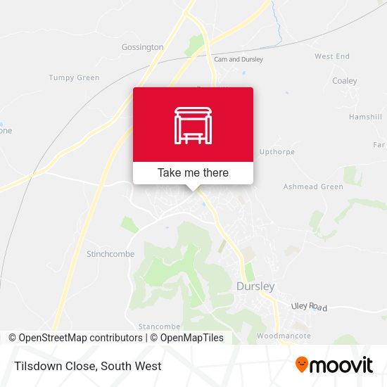 Tilsdown Close map