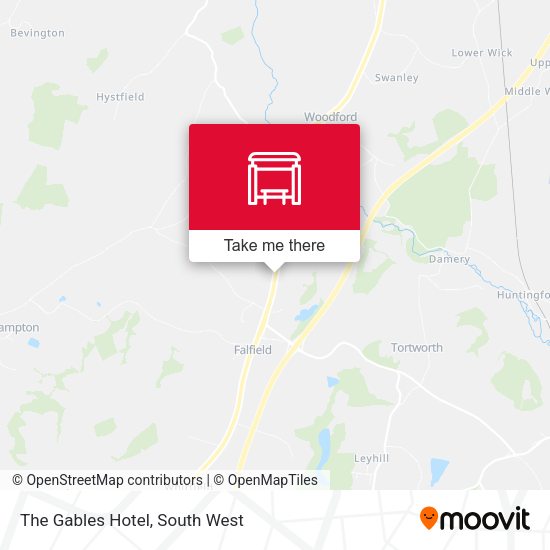 The Gables Hotel map