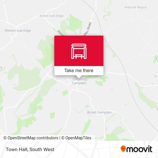 Town Hall map
