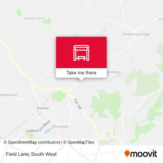 Field Lane map