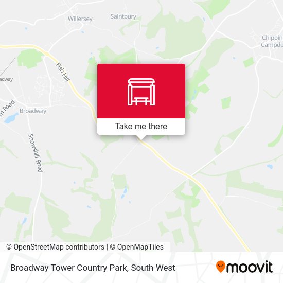 Broadway Tower Country Park map