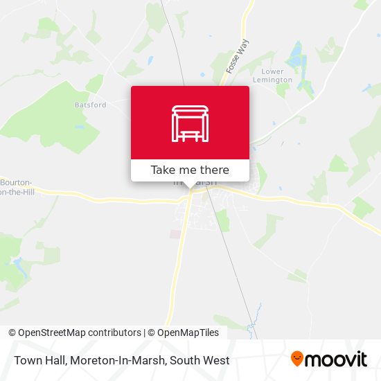 Town Hall, Moreton-In-Marsh map