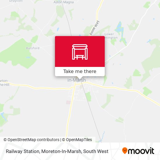 Railway Station, Moreton-In-Marsh map