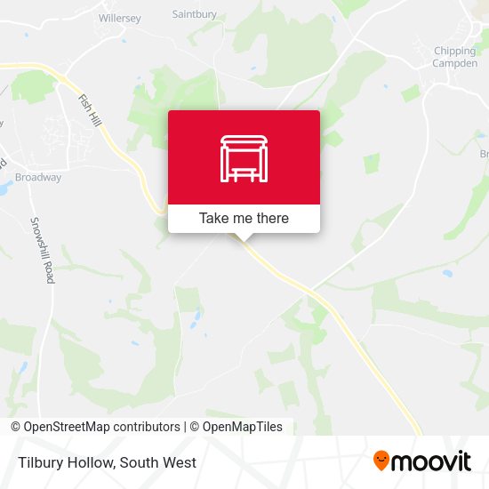 Tilbury Hollow map