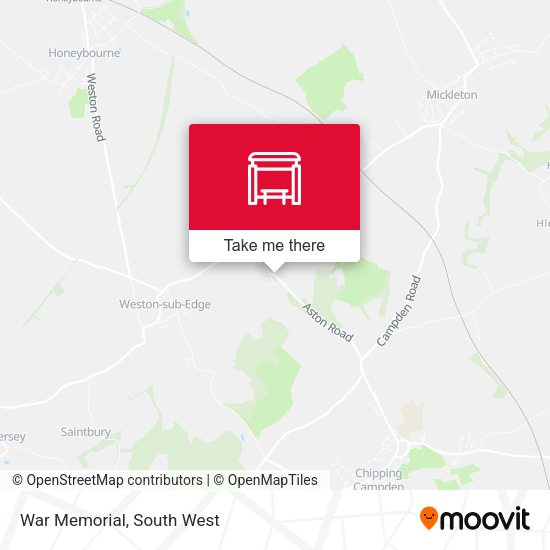 War Memorial map