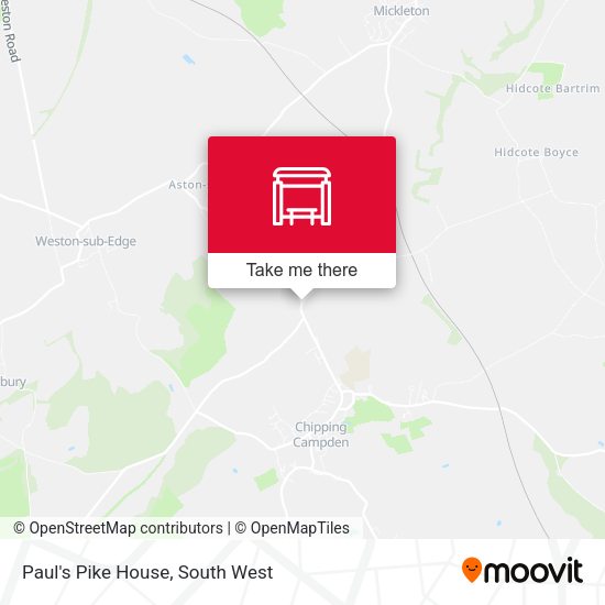 Paul's Pike House map