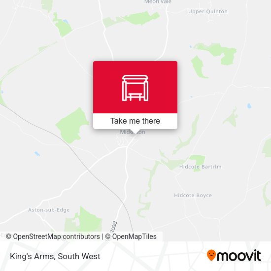 King's Arms map