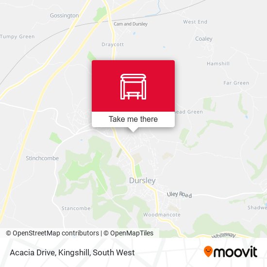 Acacia Drive, Kingshill map