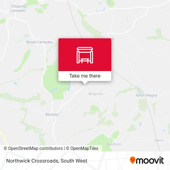 Northwick Crossroads map