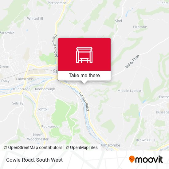 Cowle Road map