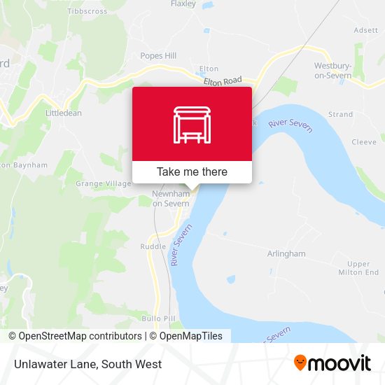 Unlawater Lane map