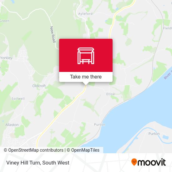 Viney Hill Turn map