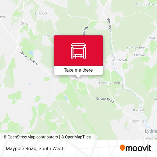 Maypole Road map