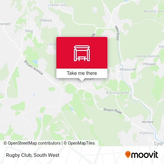 Rugby Club map
