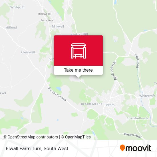 Elwall Farm Turn map