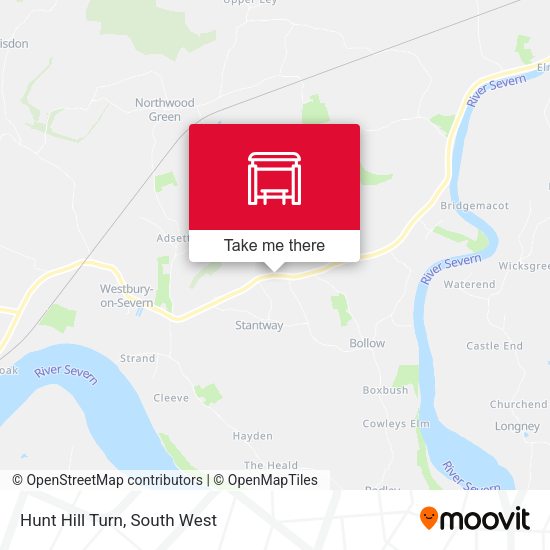Hunt Hill Turn map
