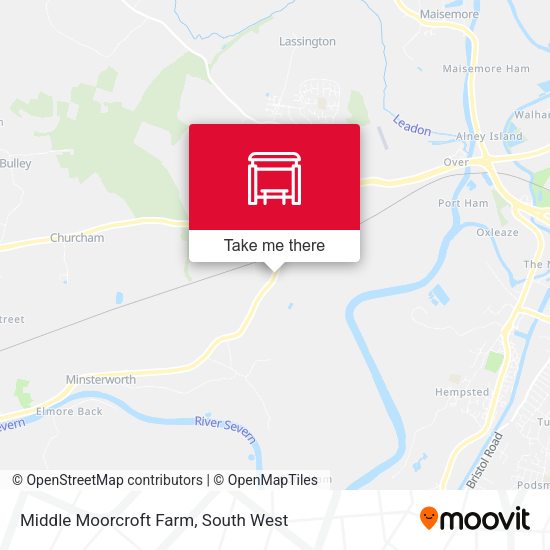 Middle Moorcroft Farm map