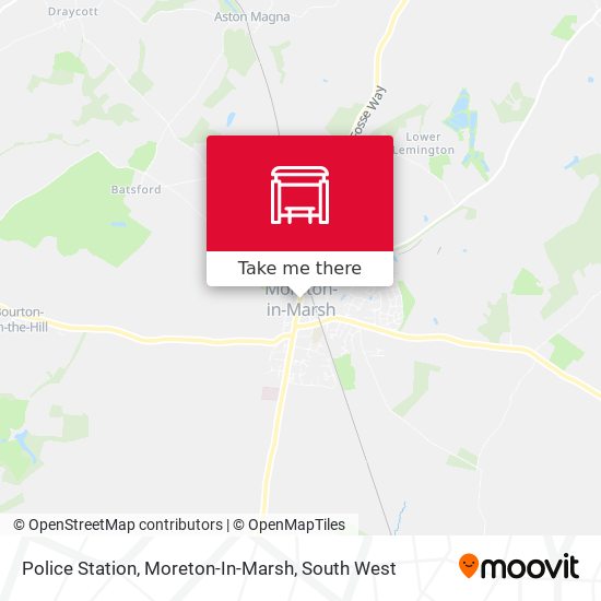 Police Station, Moreton-In-Marsh map