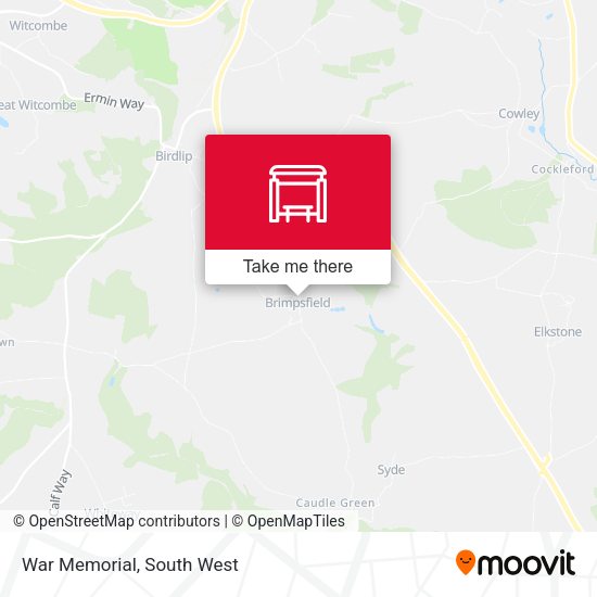War Memorial map