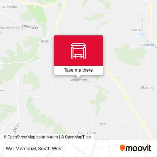 War Memorial map