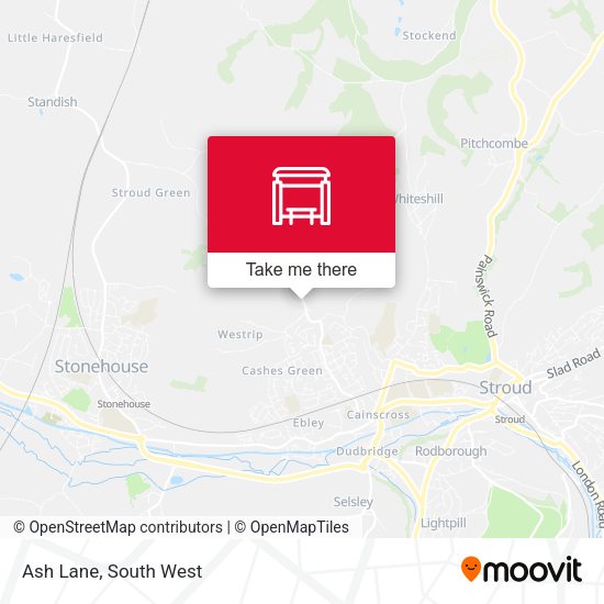 Ash Lane map