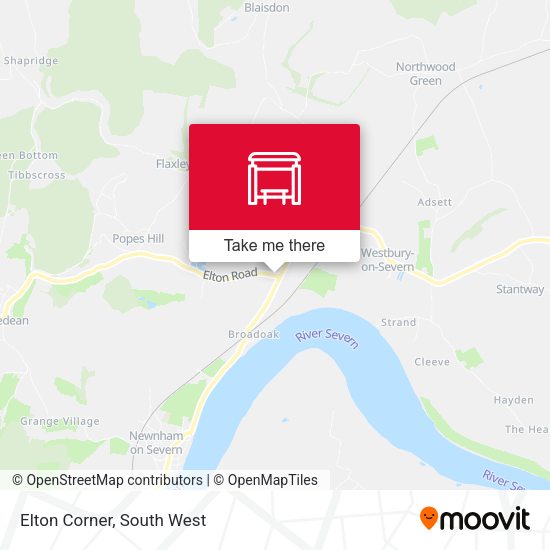Elton Corner map