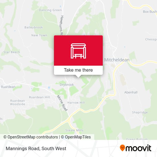 Mannings Road map