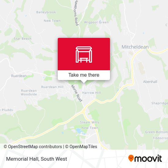 Memorial Hall map