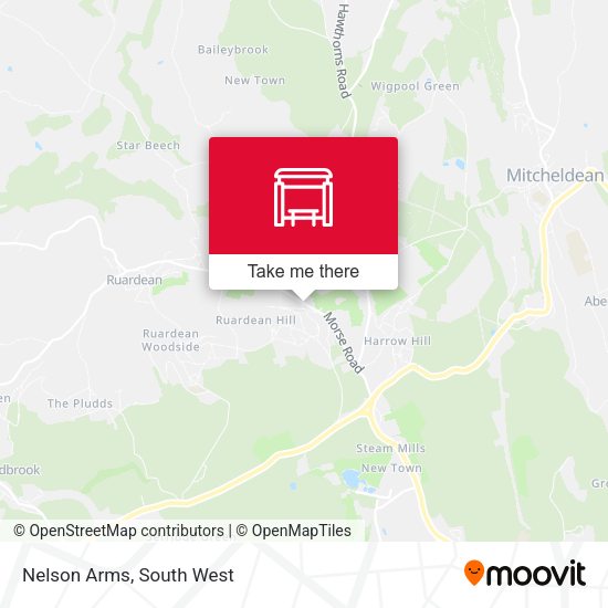 Nelson Arms map
