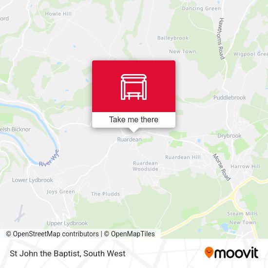 St John the Baptist map