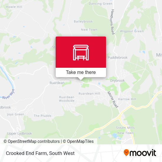 Crooked End Farm map