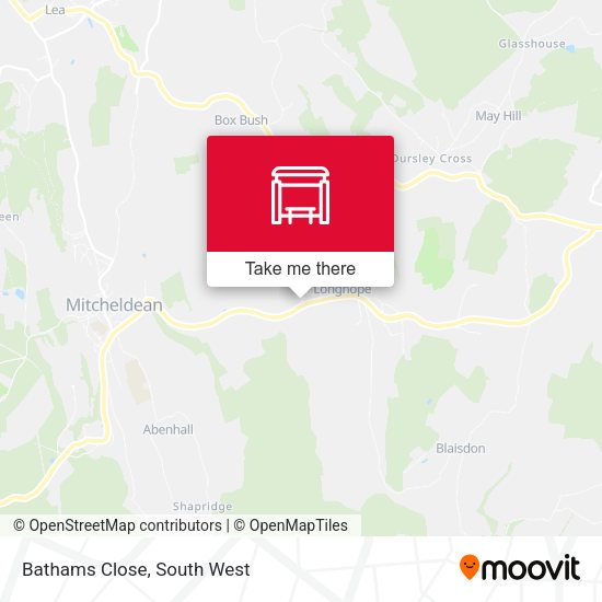 Bathams Close map