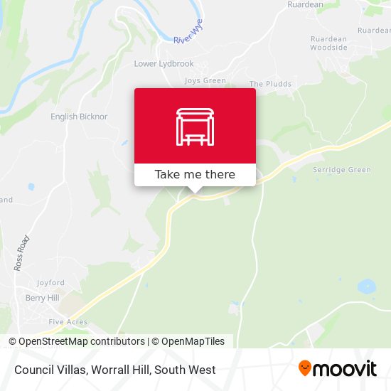 Council Villas, Worrall Hill map