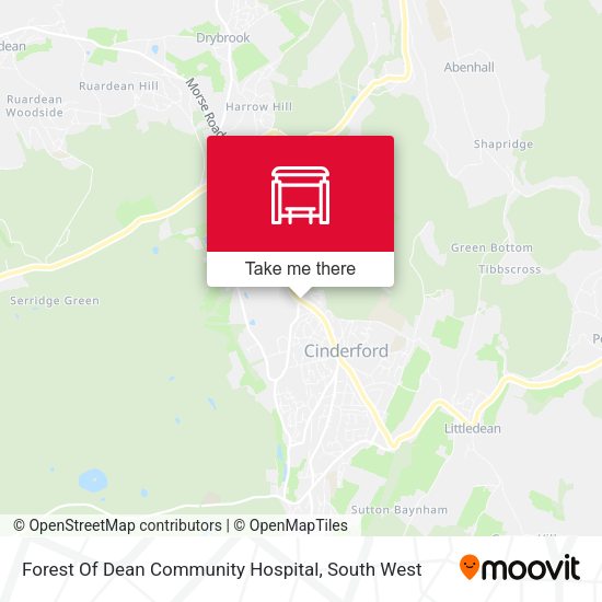 Forest Of Dean Community Hospital map