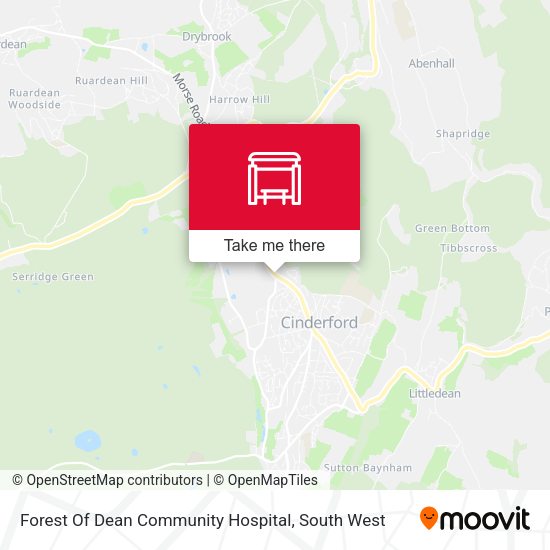 Forest Of Dean Community Hospital map