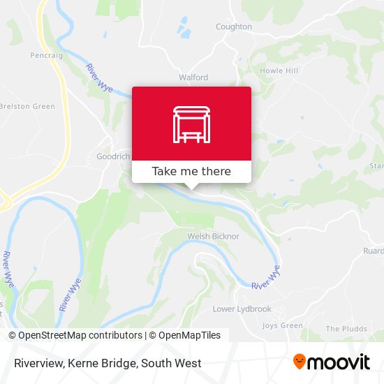 Riverview, Kerne Bridge map