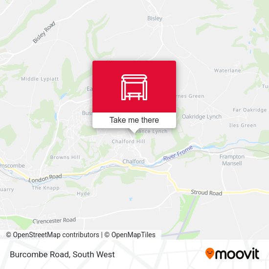 Burcombe Road map