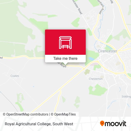 Royal Agricultural College map